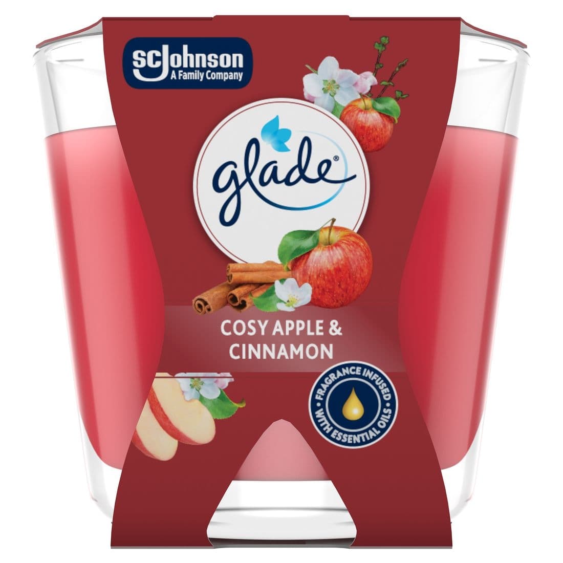 Glade® mini candle - Cosy Apple & Cinnamon 70g