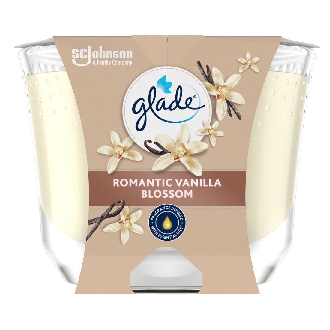 Glade svíčka Romantic Vanilla 204g