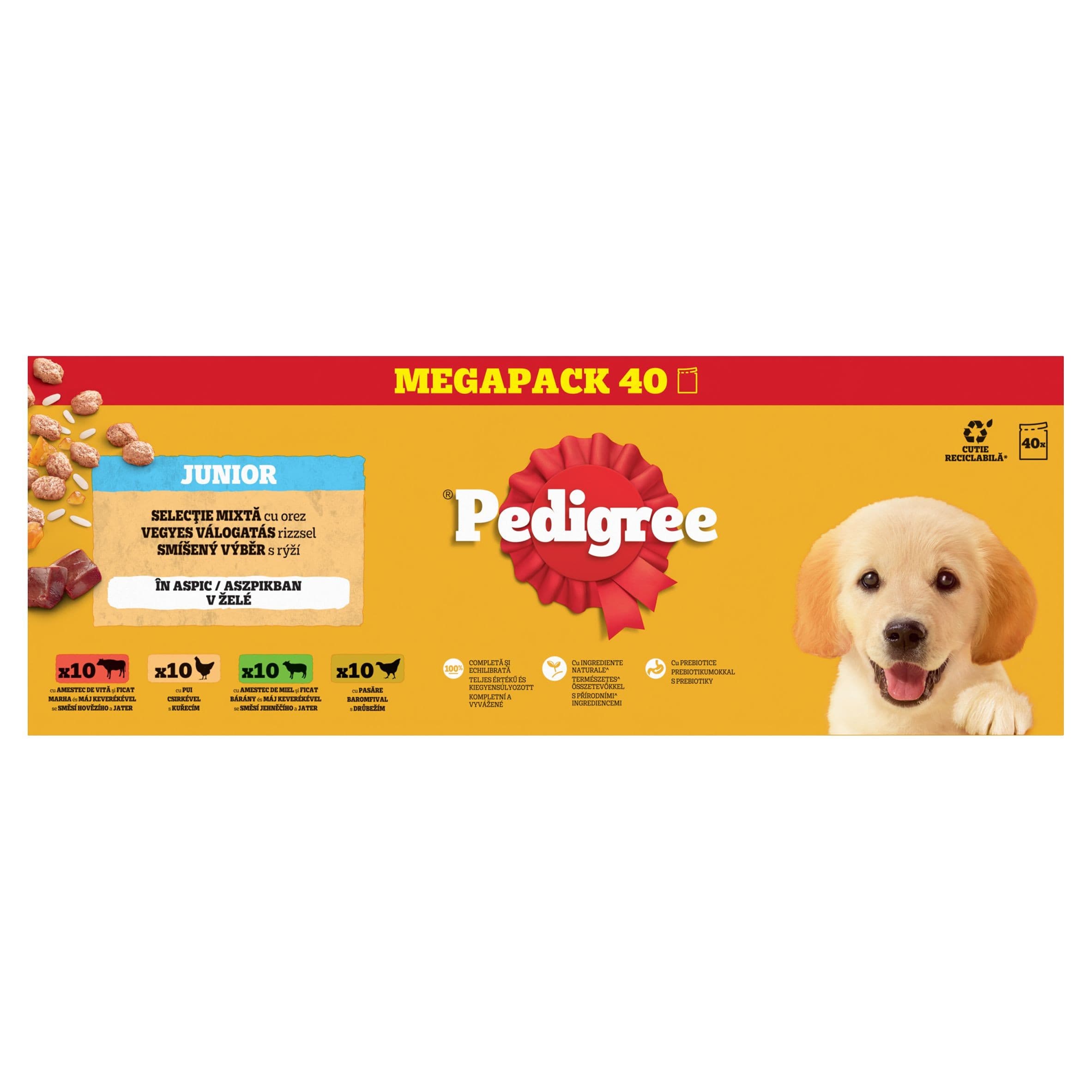 Pedigree kapsičky pro štěňata masový výběr v želé 40 x 100g