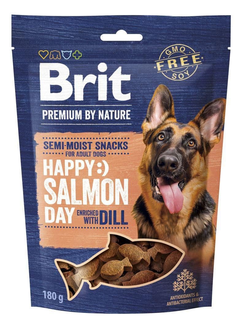 Brit Premium by Nature Dog Semi-moist Snacks Salmon with Dill 180 g