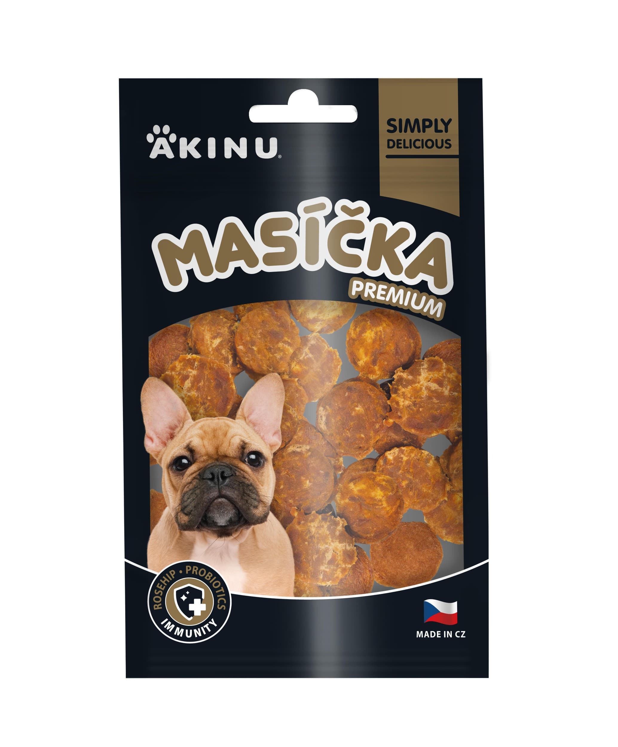 Akinu MASÍČKA PREMIUM Immunity pamlsek pro psy 75 g