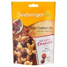 Seeberger Směs slazených sušených brusinek v hořce-sladké polevě 150g