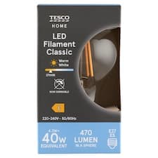 Home LED žárovka 4,2W E27 teplé bílé světlo 1 ks