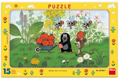 Dino Toys Puzzle Krtek na výletě 15 dílků