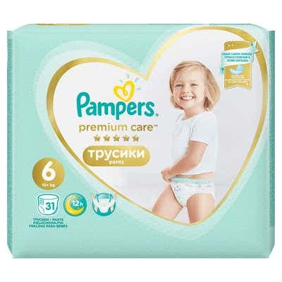 Pampers Pants Premium Care Plenkové kalhotky vel. 6 (15+ kg)