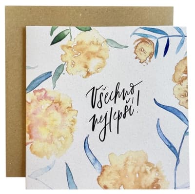 Be Nice EKO Přání Pivoňka - Všechno nejlepší