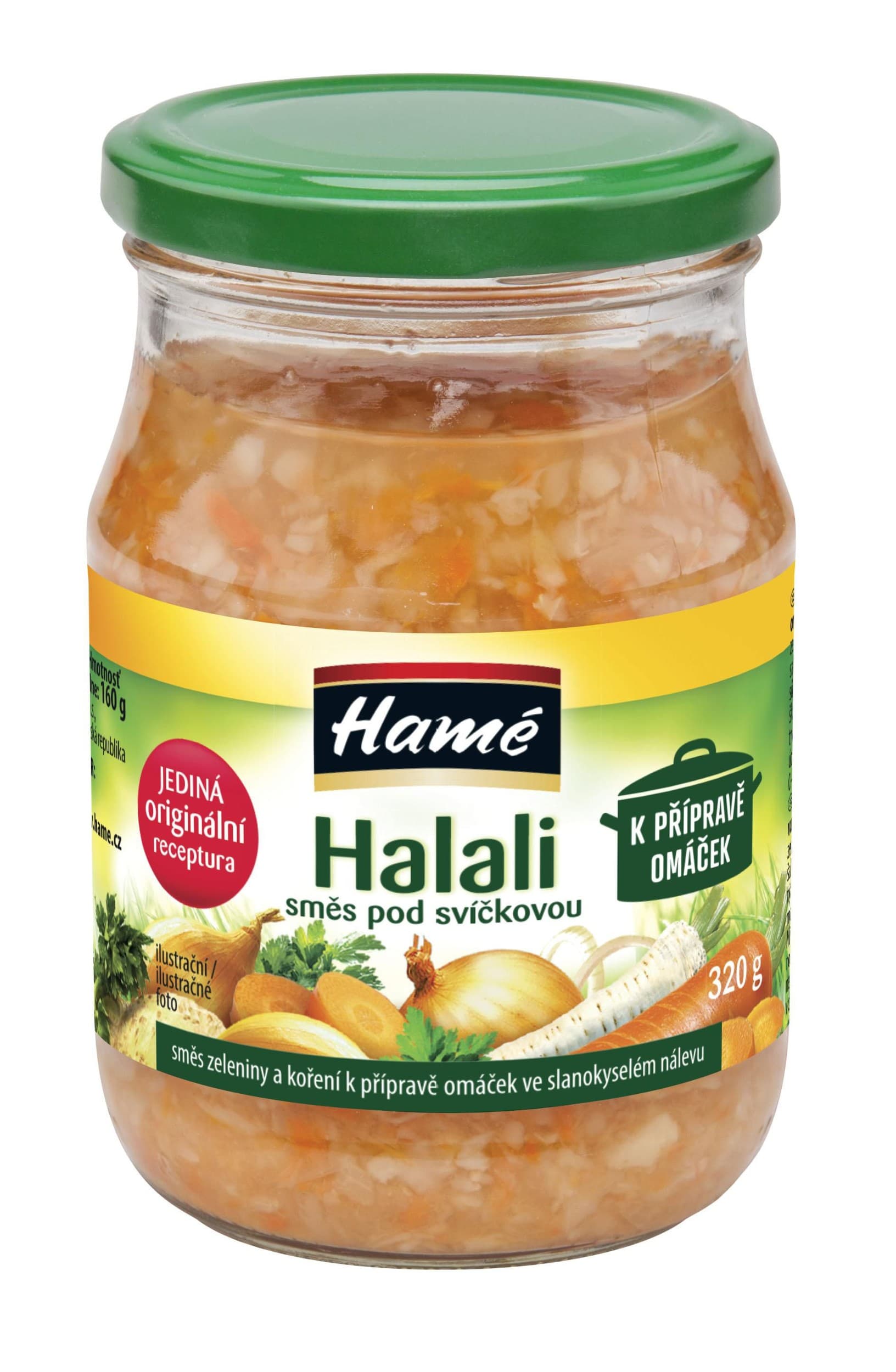 Hamé Halali směs zeleniny a koření k přípravě omáček ve slanokyselém nálevu 320g