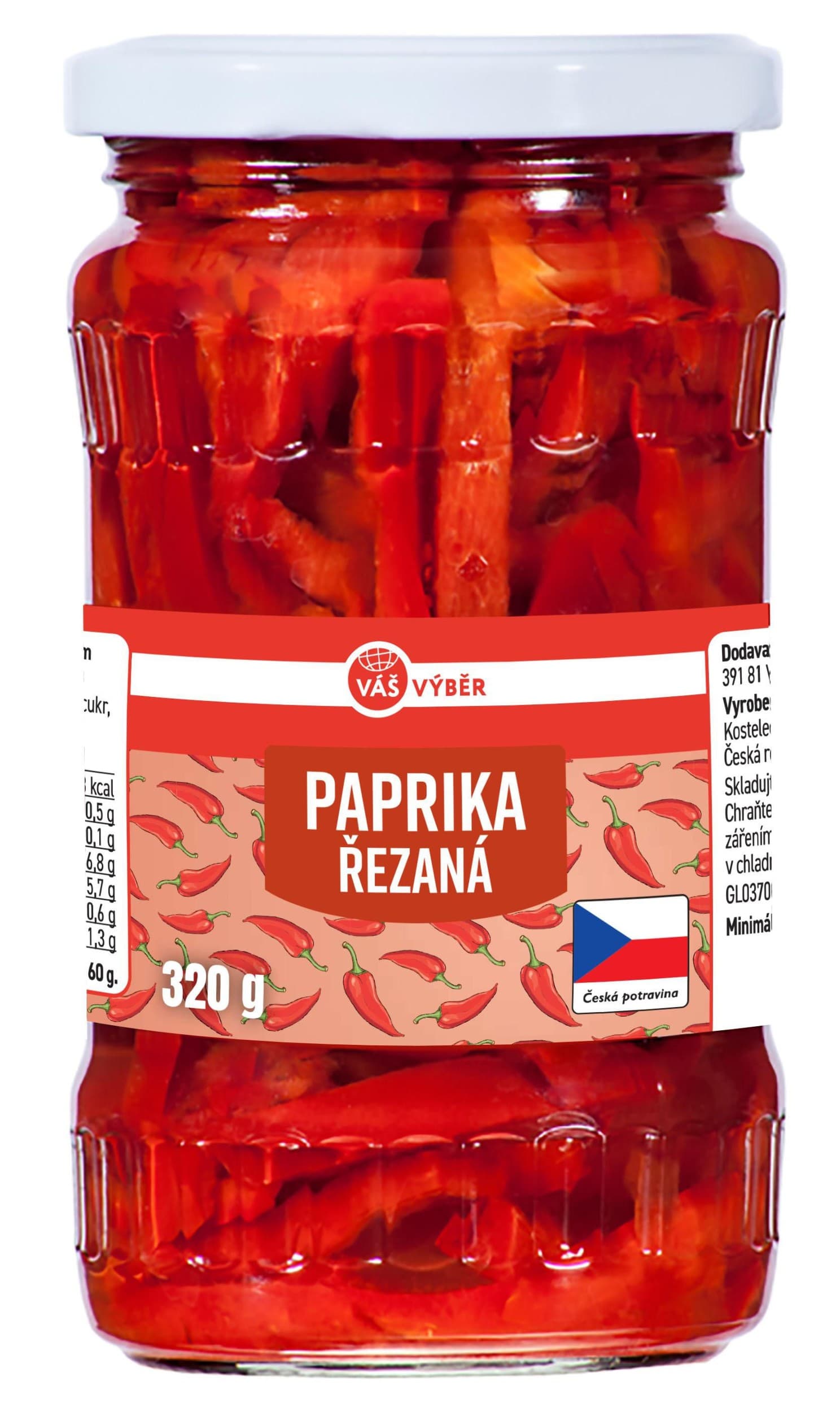 Váš Výběr Paprika řezaná 320g