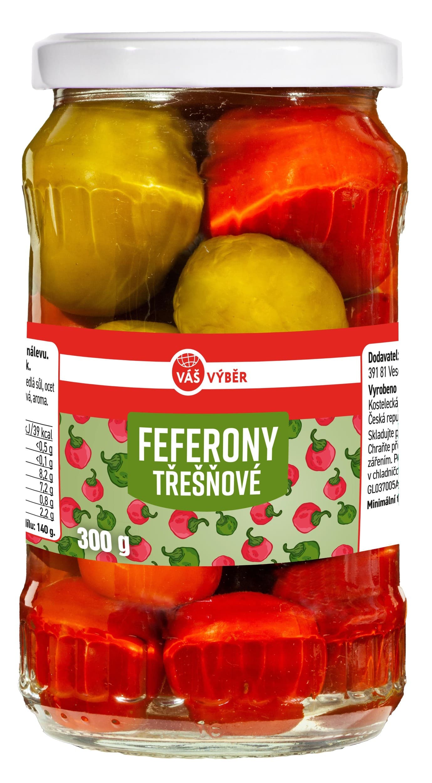 Váš Výběr Třešňové feferony 300g