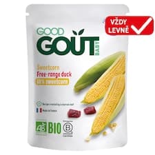 Good Gout Bio kukuřice s kachním masem 190g
