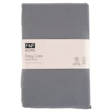 F&F Home Easy Care Grey napínací prostěradlo 100 x 200 x 25 cm