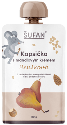 Šufan Kapsička s mandlovým krémem hrušková