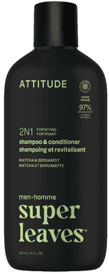 Attitude Pánský posilující šampon a kondicionér 2v1 Super leaves - Matcha a Bergamot