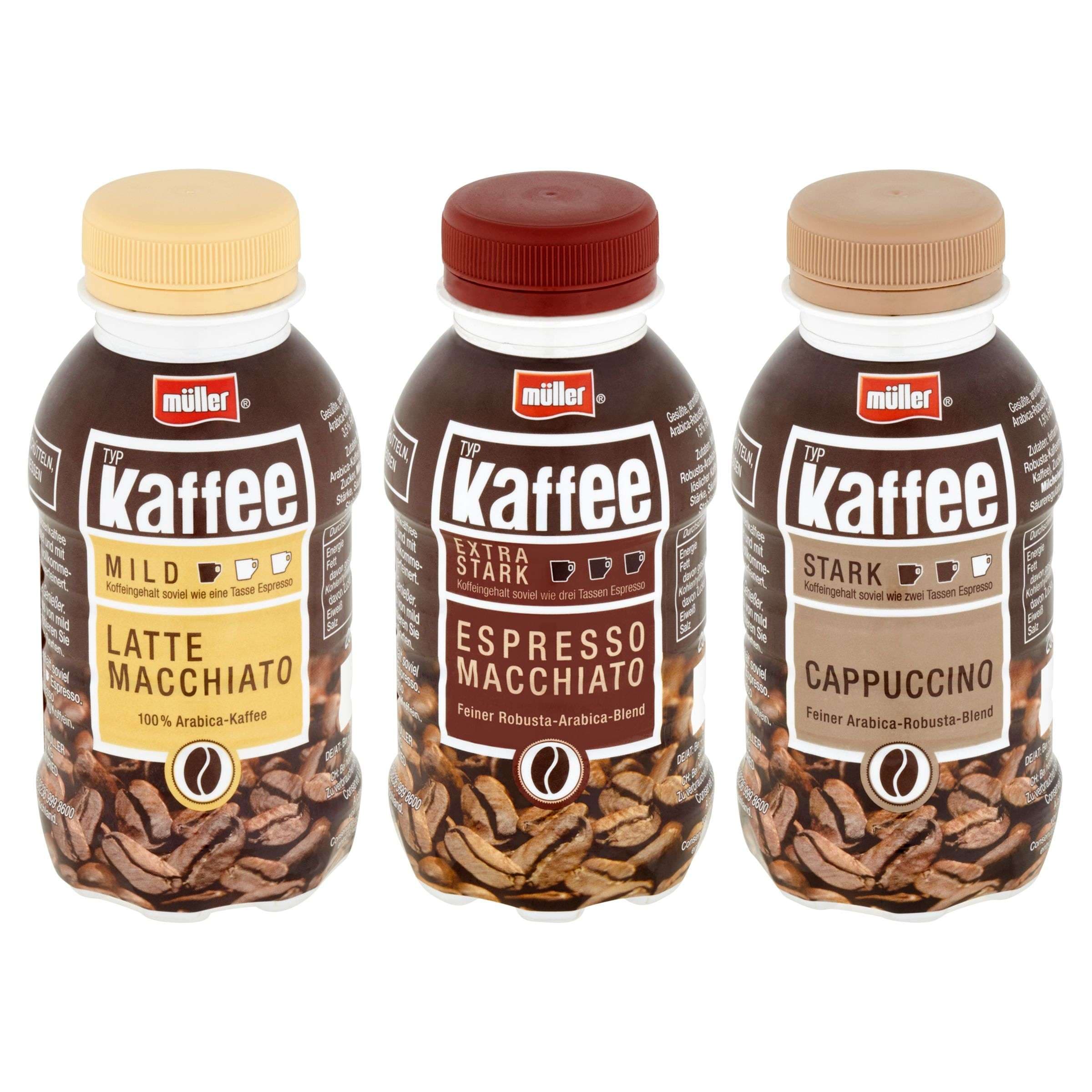 Müller Kaffee různé příchutě 250 ml
