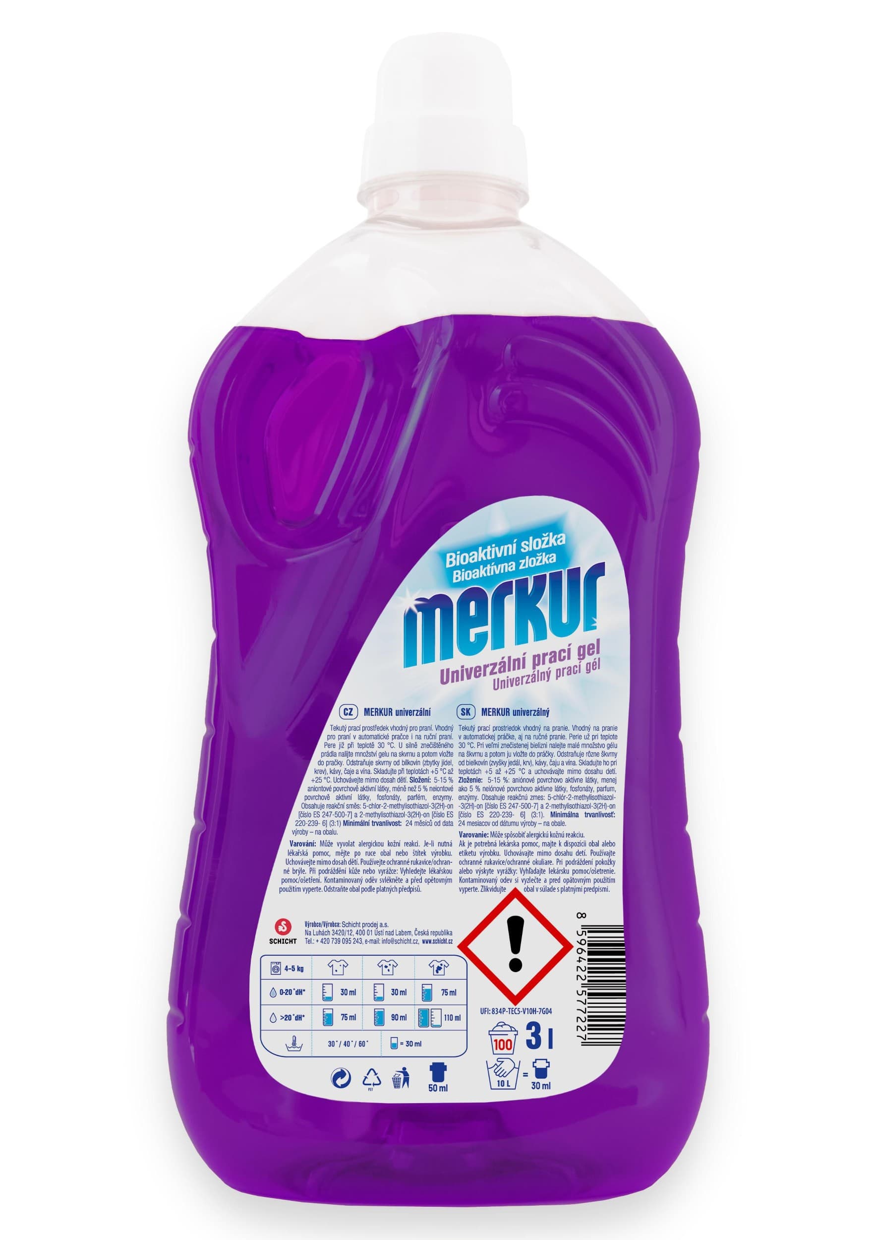 Merkur Prací gel Univerzální levandule 3l 100 praní