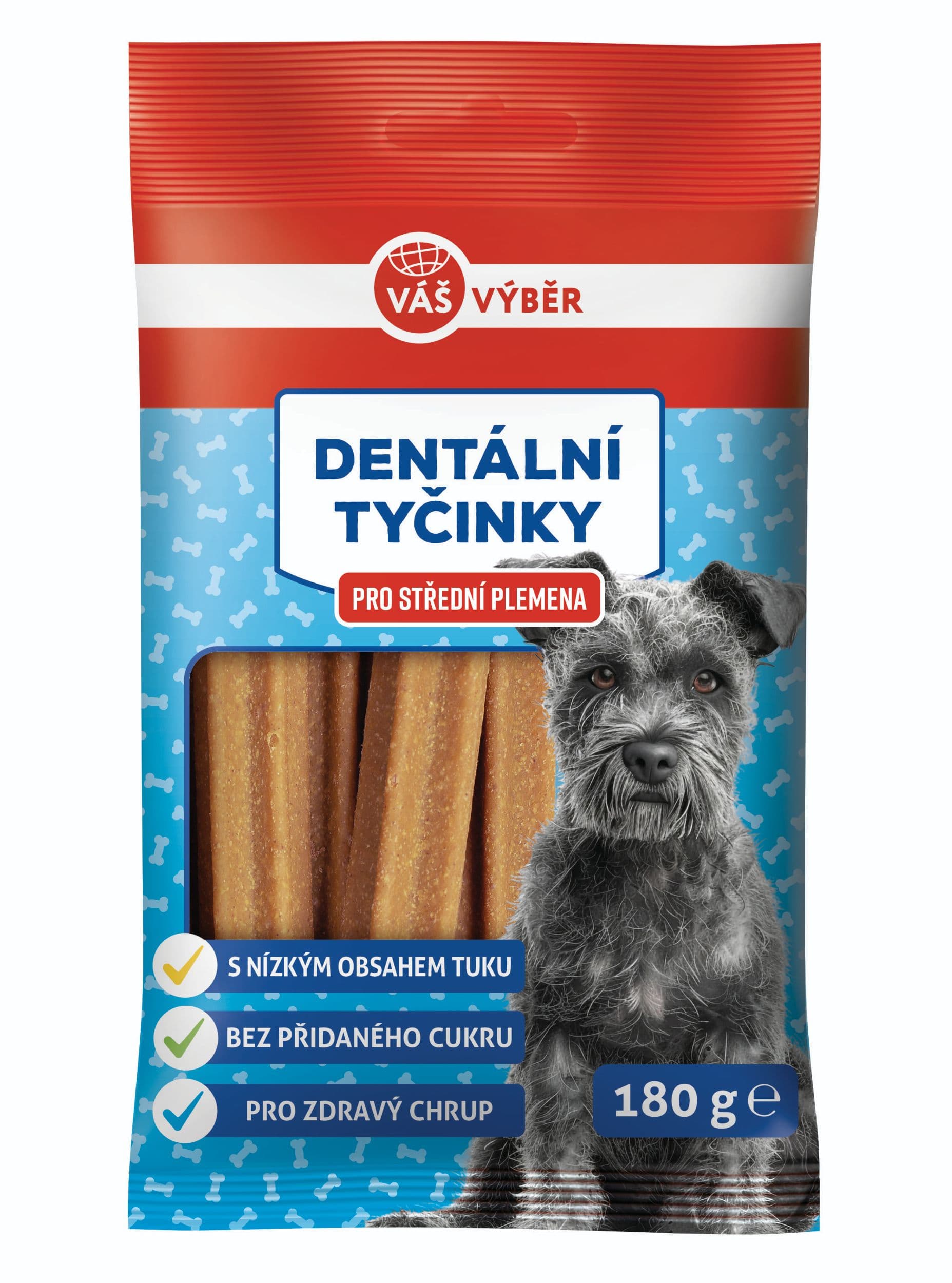 Váš výběr dentální tyčinky pes střední 180g