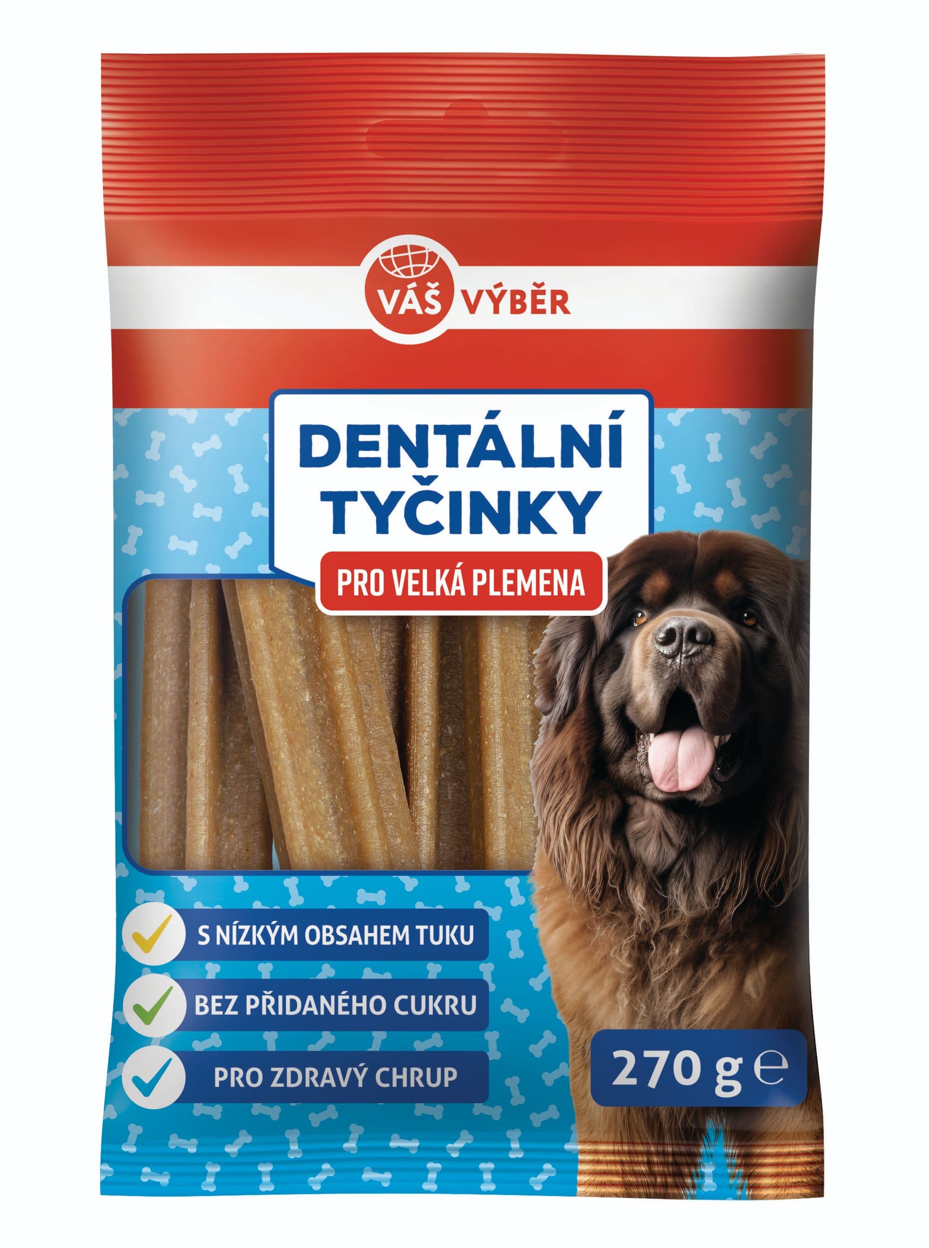 Váš výběr dentální tyčinky pes velký 270g