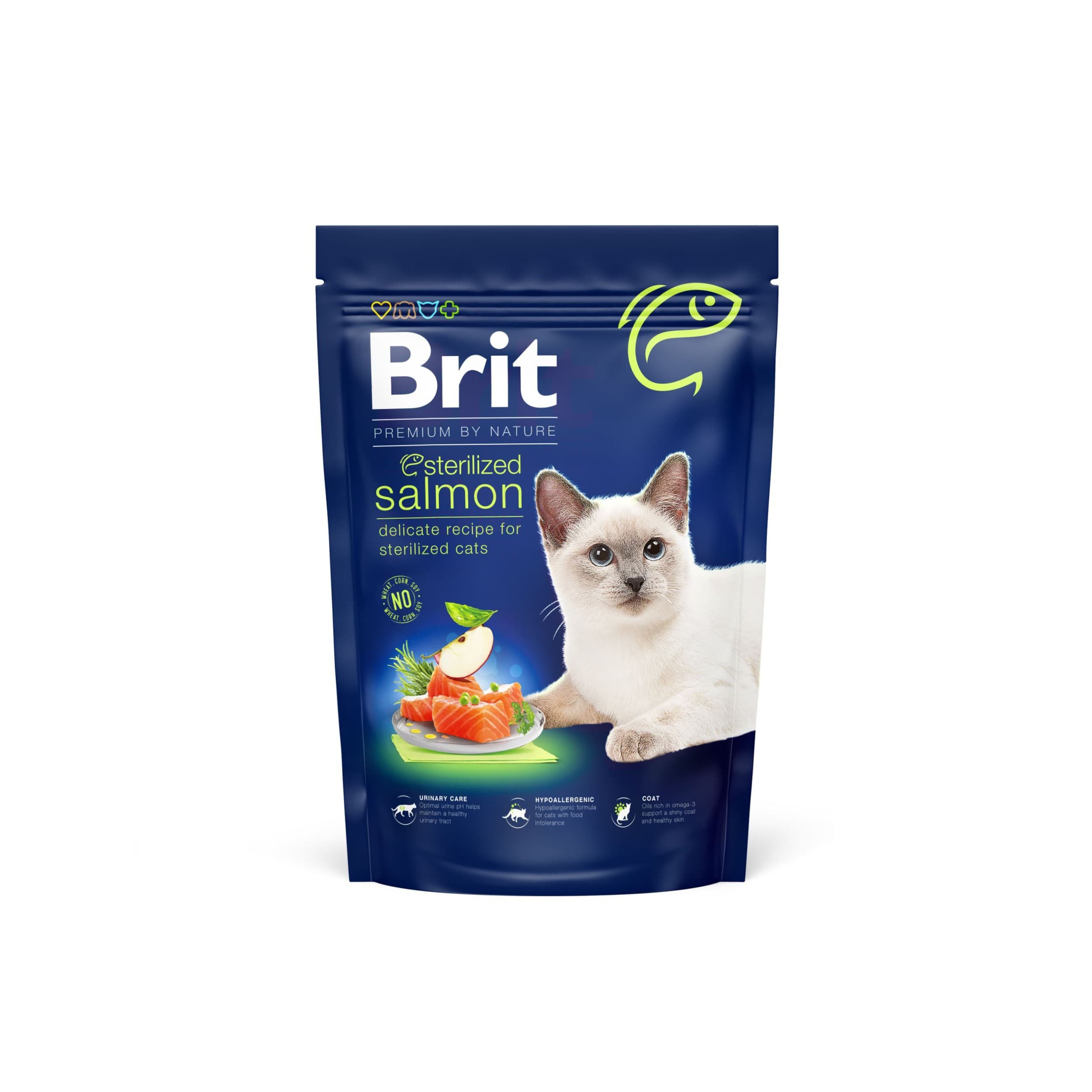Brit Premium by Nature Cat. Sterilized Salmon,  800 g