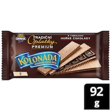 Opavia oplatky Kolonáda s tabulkou hořké čokolády Premium 92g