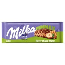 Milka čokoláda Mmmax Nutty Choco Wafer mléčná, oplatka a oříšky 270g