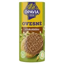 Opavia sušenky Zlaté Ovesné máčené v čokoládě 215g