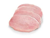 Vepřová pečeně bez kosti bez řetízku plátky chlaz. váž. 50 x 250 g vlastní výroba