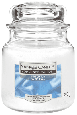 Yankee Candle Vonná svíčka ve skle střední Soft Cotton