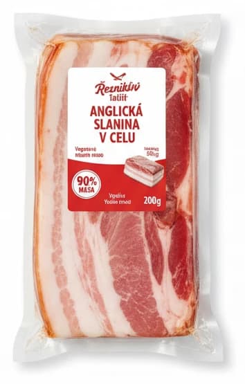 Anglická slanina v celku Řezníkův talíř
