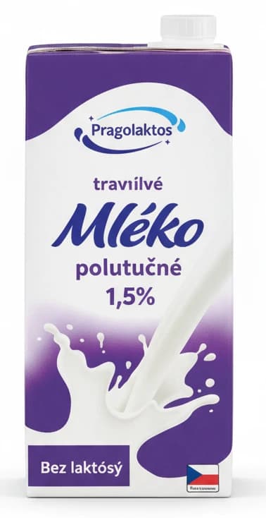 PRAGOLAKTOS Mléko trvanlivé polotučné