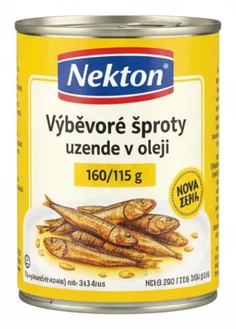 Nekton Výběrové šproty uzené v oleji