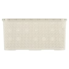 BranQ Antique White košík s ratanovým efektem 10 l
