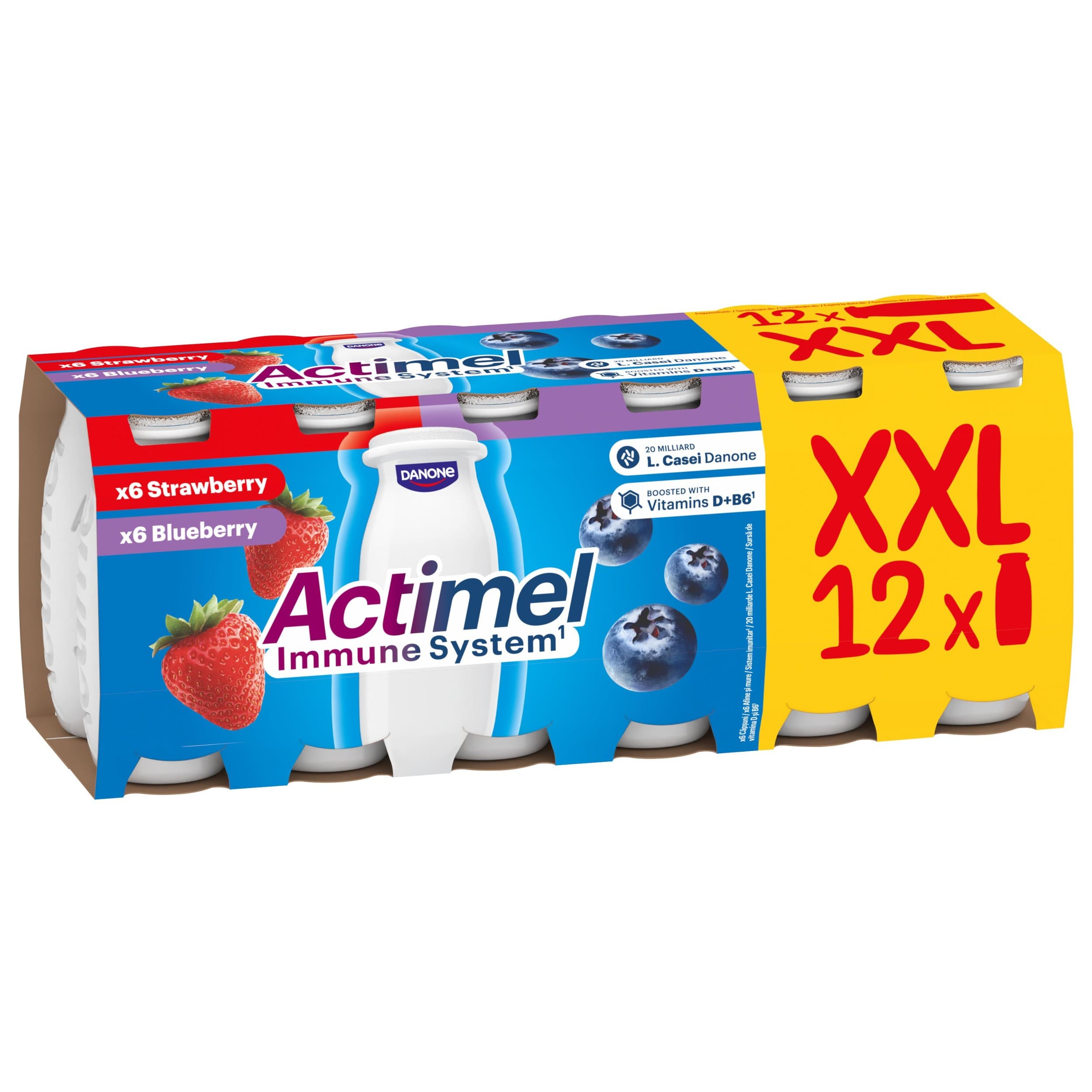 ACTIMEL Jahoda - Borůvka 12x100g