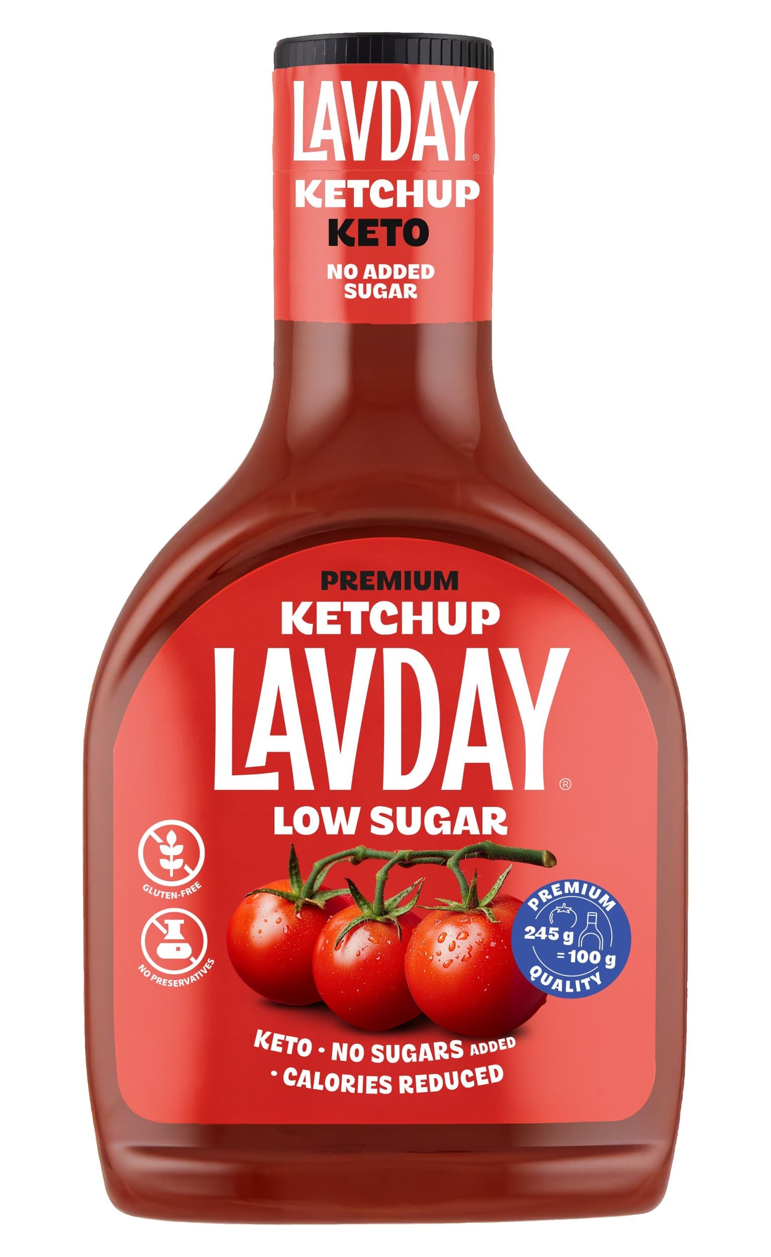 Lavday Rajčatový kečup bez přidaného cukru 425g
