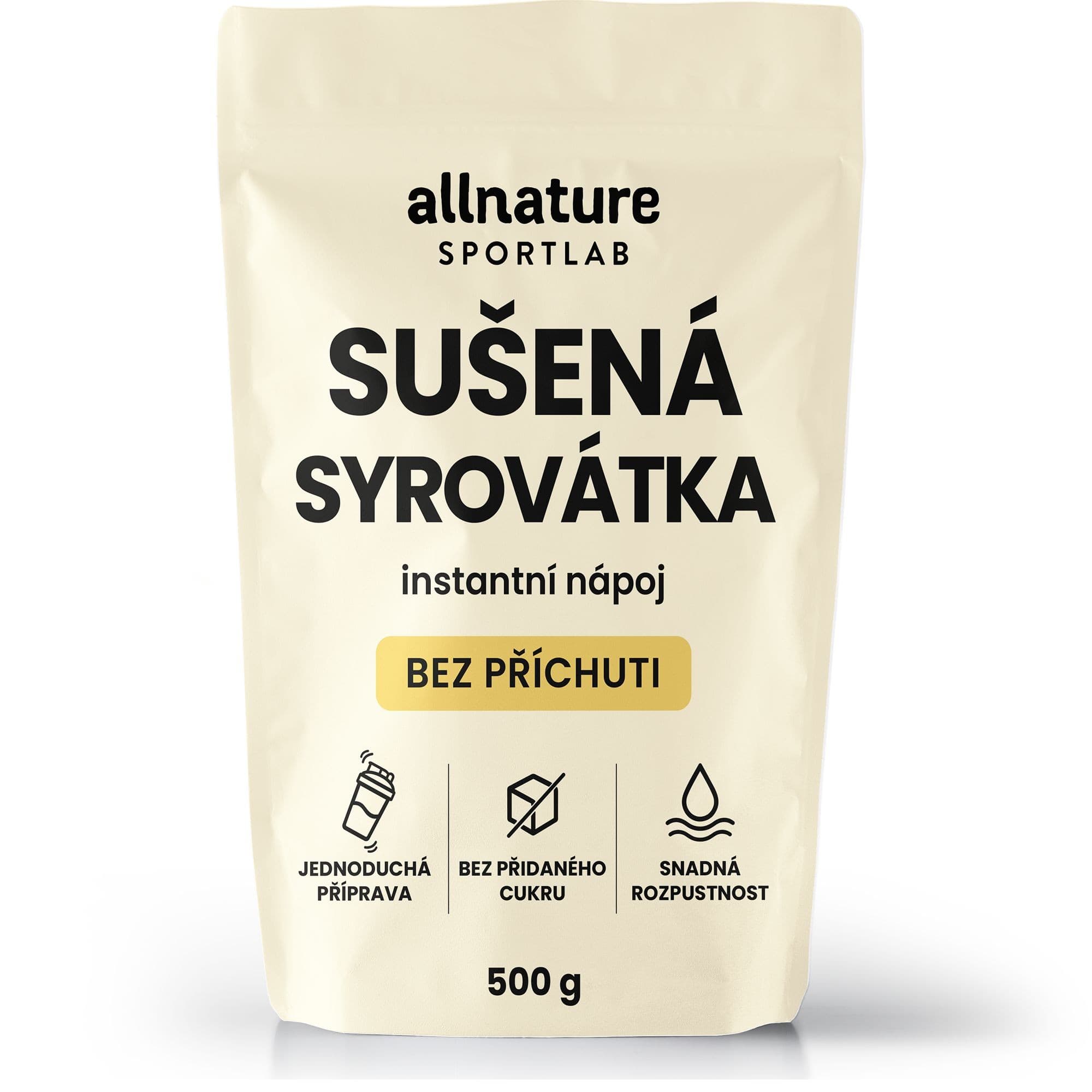 Allnature Sportlab Syrovátka sušená 500 g