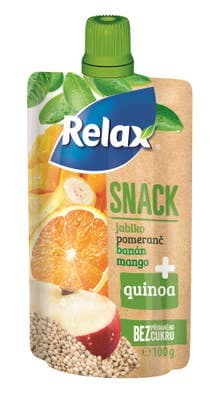 Relax Snack ovocné pyré s quinou