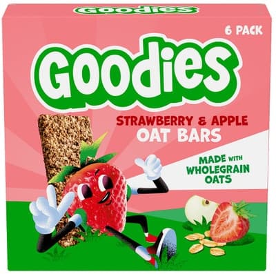 Goodies Ovesné tyčinky jahoda a jablko (6x 23 g)