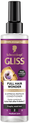 Gliss Full Hair Wonder Bezoplachový kondicionér pro křehké a slabé vlasy