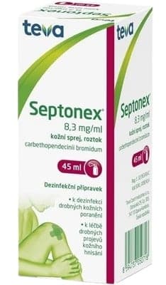 SEPTONEX 8,3MG/ML Kožní sprej, roztok 1X45ML