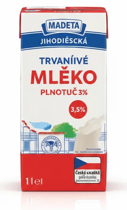 Jihočeské trvanlivé mléko 3,5%