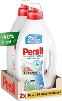 Persil Ultra koncentrovaný Sensitive Gel, 2x 62 pracích dávek