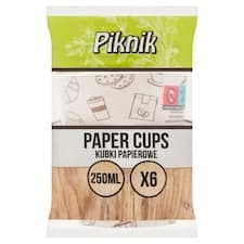Piknik Papírové kelímky 250 ml 6 ks