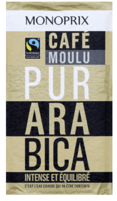 Monoprix Mletá káva Arabica, intenzivní a vyvážená chuť