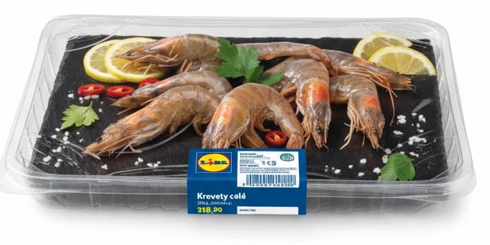 Krevety celé