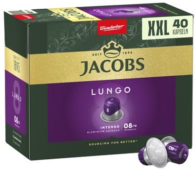 Jacobs Lungo 8  Intenso (kapsle pro Nespresso®* Original kávovary) XXL balení