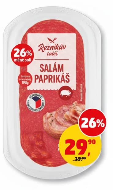 Salám paprikáš Řezníkův talíř
