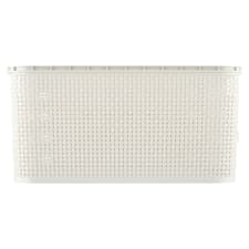 BranQ Antique White košík s ratanovým efektem 19 l