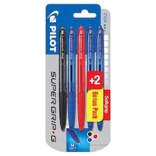 Pilot SuperGrip-G Kuličkové pero černá červená modrá 1,0 mm sada 3 ks