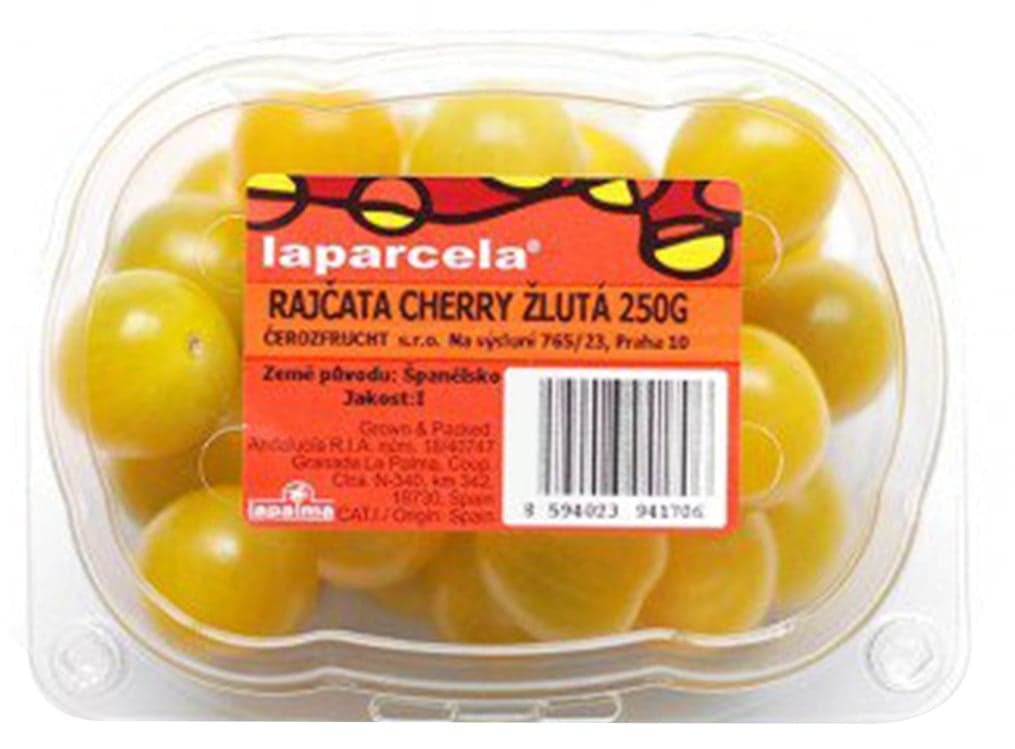 Rajčata cherry žlutá, vanička