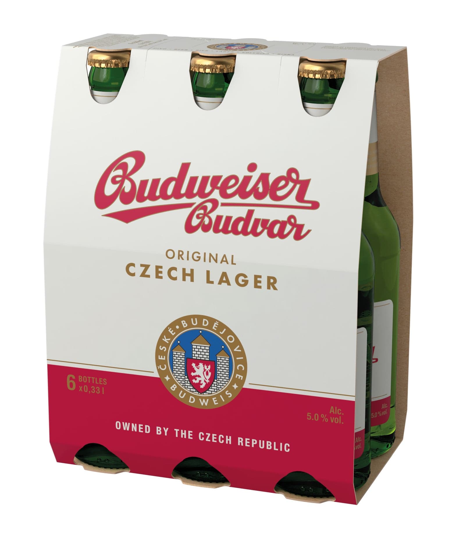 Budweiser Budvar Original 6×0,33 l sklo