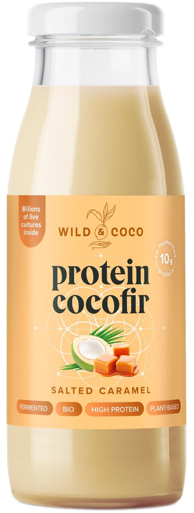 Wild & Coco BIO Protein cocofir Slaný karamel